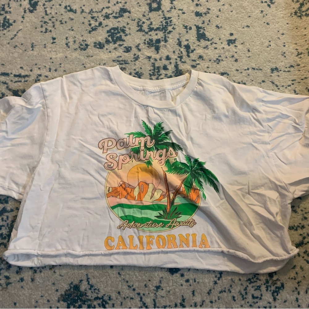 Palm Springs cropped tee